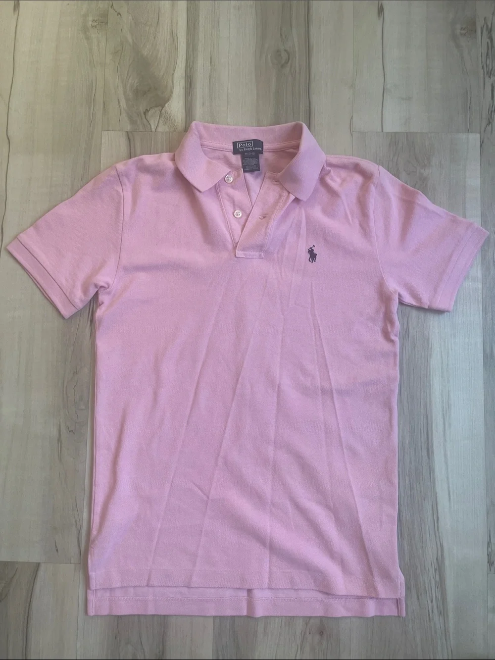 Ralph Lauren Light Pink Polo Shirt with Embroidered Pony